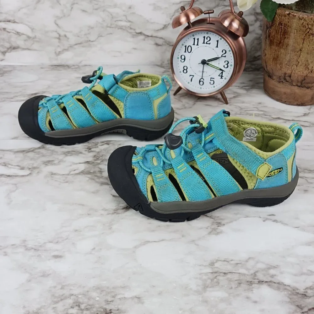 KEEN Newport H2 waterproof outdoor sport turquoise sandals kids size 13